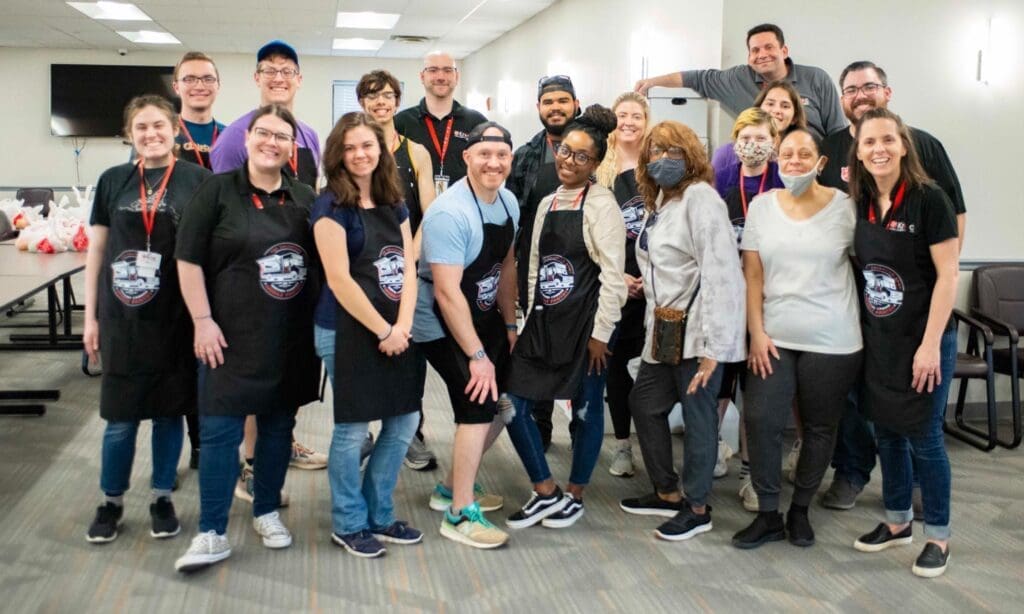 Group of student volunteers