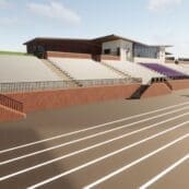 Render of the new track and field