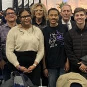 Group of students at a MLK celebration