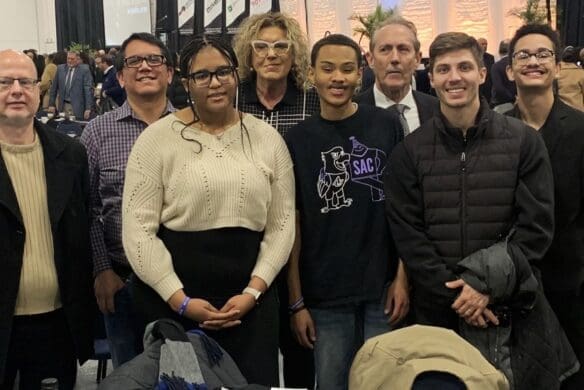 Group of students at a MLK celebration