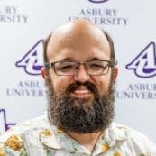 Asbury University's Jonny Adkins headshot.