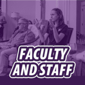 Faculty and Staff graphic for Asbury University events.