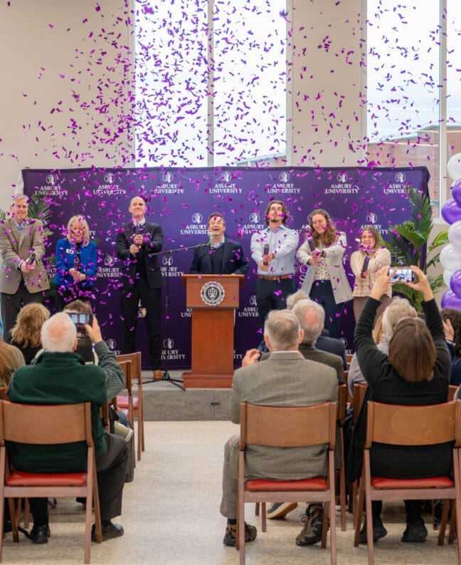 Asbury celebration for the launch of the School of Christian Studies.