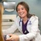 Asbury Nursing student in a clinical evaluation.