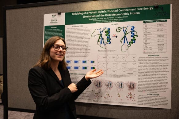 Asbury student presents research at SEARCH Symposium.