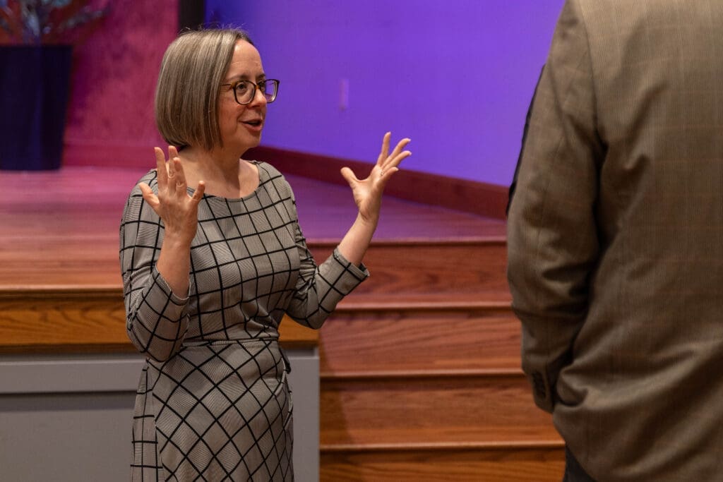 Dr. Sarah Estelle presents at Asbury University.