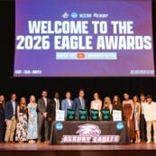 Group photo of 2026 award recipients Asbury 2026 Eagle Awards.