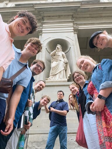 Asbury students in Italy.