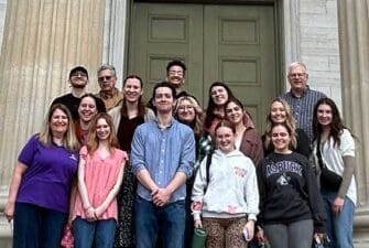 School of Education candidates take the classroom on the road with professors to see the educational resources made available to them for their future classrooms. Dr. David Riel and Dr. Lewis Willian pictured here with our secondary teacher candidates at Old State Capitol. (Kentucky Historical Society, 2026)