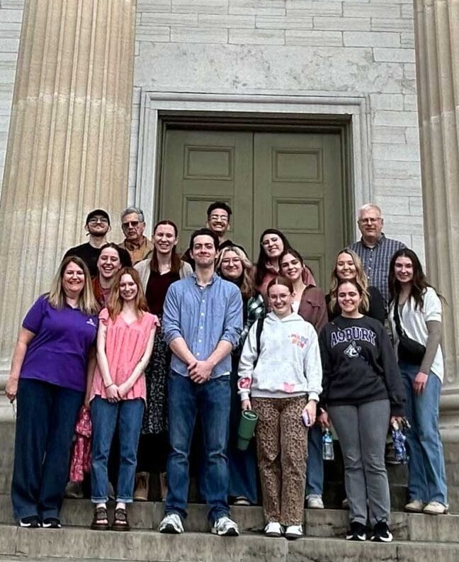 School of Education candidates take the classroom on the road with professors to see the educational resources made available to them for their future classrooms. Dr. David Riel and Dr. Lewis Willian pictured here with our secondary teacher candidates at Old State Capitol. (Kentucky Historical Society, 2026)