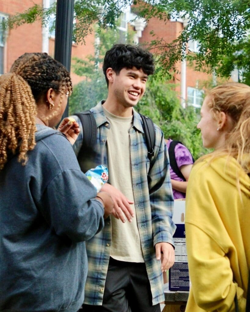 Asbury students smiling