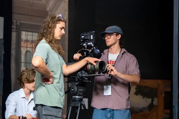 Asbury students work on feature film set