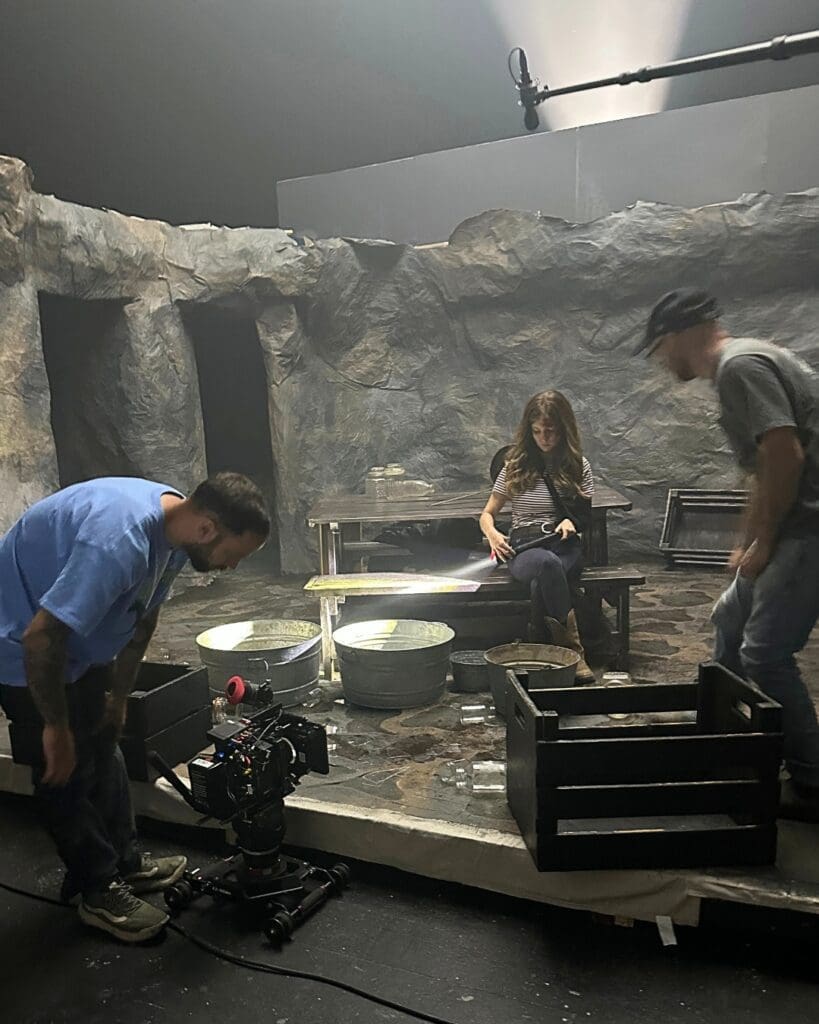 Asbury students work on feature film set