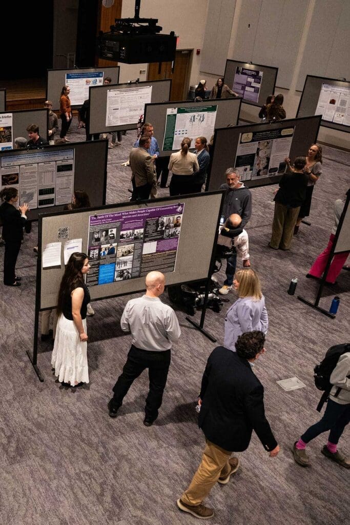 Asbury's Search Symposium aerial view of presentations.