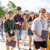 Asbury University students smiling