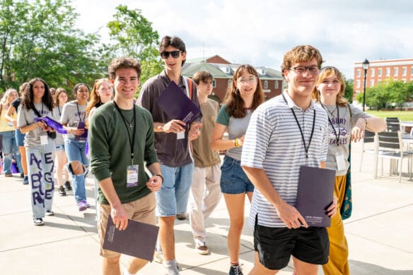 Asbury University students smiling