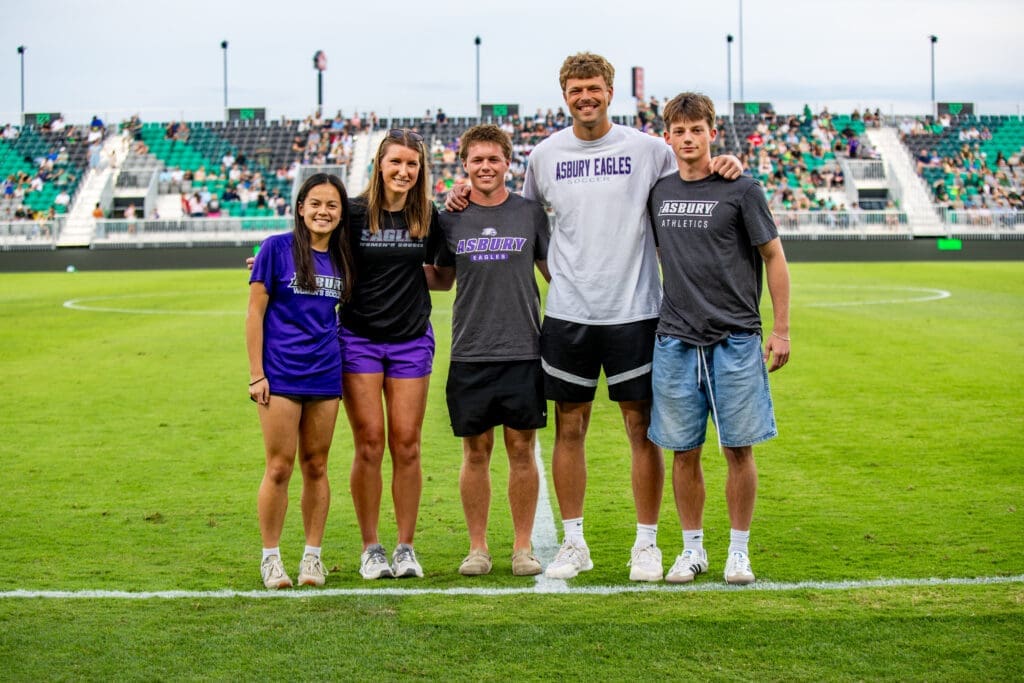 Asbury Athletes at LSC Game