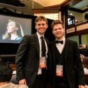 Asbury Telly Award recipients Sam Curry and Sam Santrock