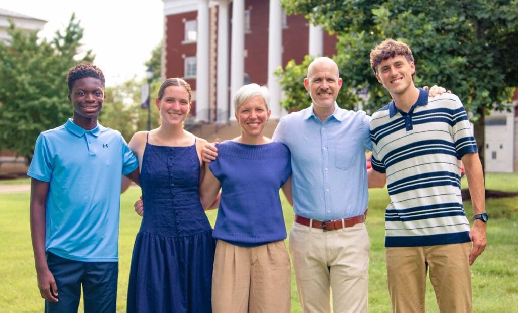 Asbury University President Kevin Brown and family.