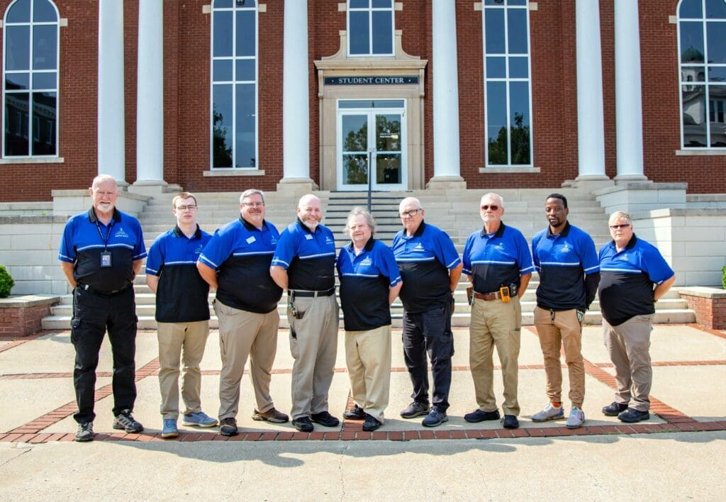 Asbury University Campus Safety Team group photo.