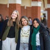 Asbury students smile on the first day of school