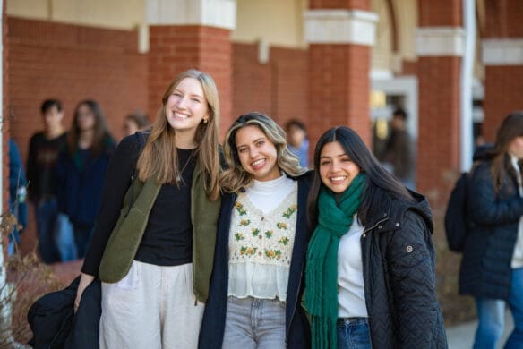 Asbury students smile on the first day of school