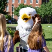 Isaiah the Eagle during Asbury Eagle Days