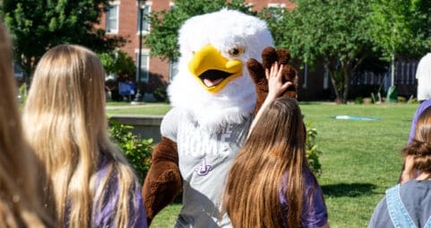 Isaiah the Eagle during Asbury Fall Preview