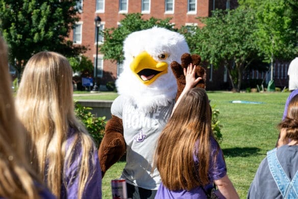 Isaiah the Eagle during Asbury Fall Preview