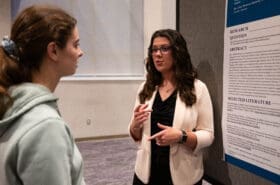 Asbury Sociology student Abigail Beck presents research