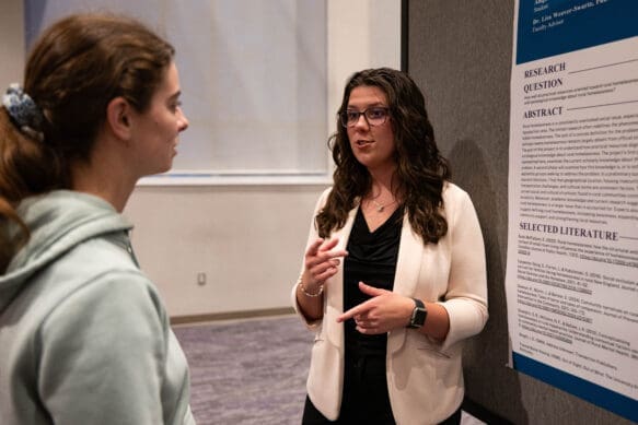 Asbury Sociology student Abigail Beck presents research