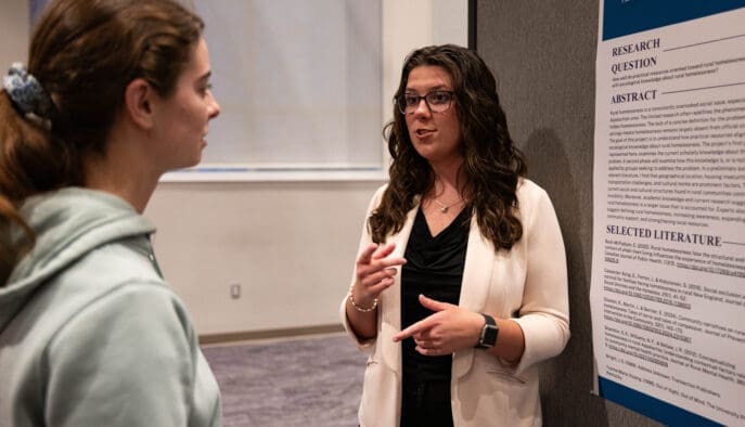 Asbury Sociology student Abigail Beck presents research