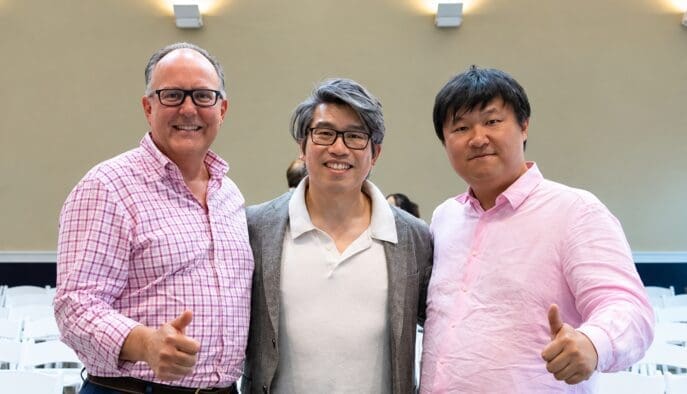Asbury DSB Professor Rob Lim with colleagues