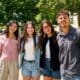 Asbury students smile for their first day of physical therapy school at UK