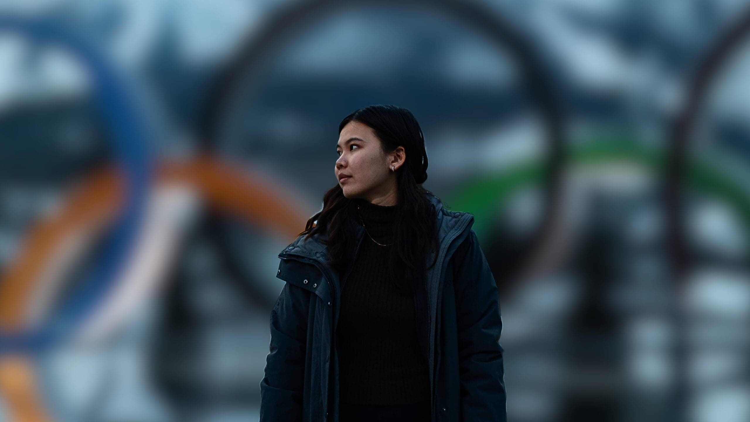 Asbury Media student Ella Liu at 2026 Winter Olympics