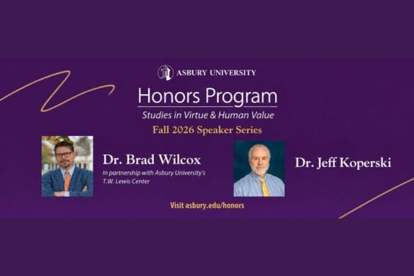 Asbury University Honors Speakers Fall 2026