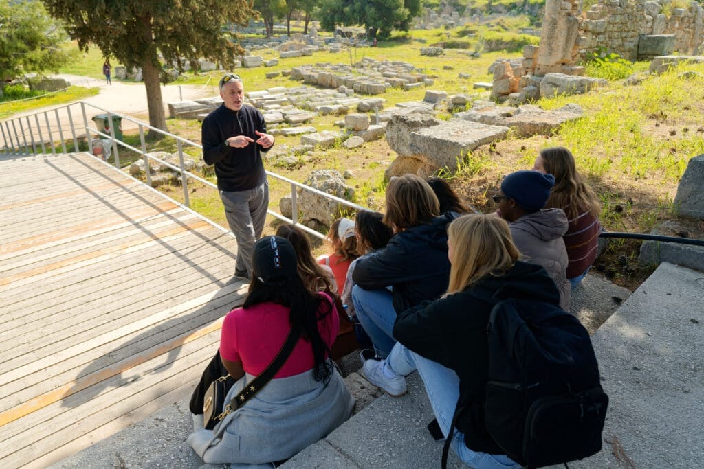 Asbury professor Dr. Brian Shelton teaching in Italy