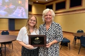 Asbury Communication Professor Dr. Kim Okesson and graduate student Victoria Cox