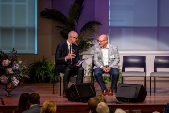 Todd Purich with Asbury University President Dr. Kevin Brown