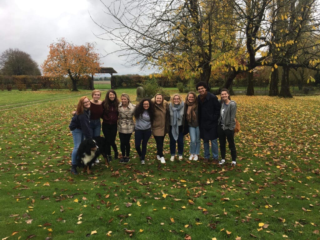 Group of students in the fall