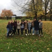 Group of students in the fall