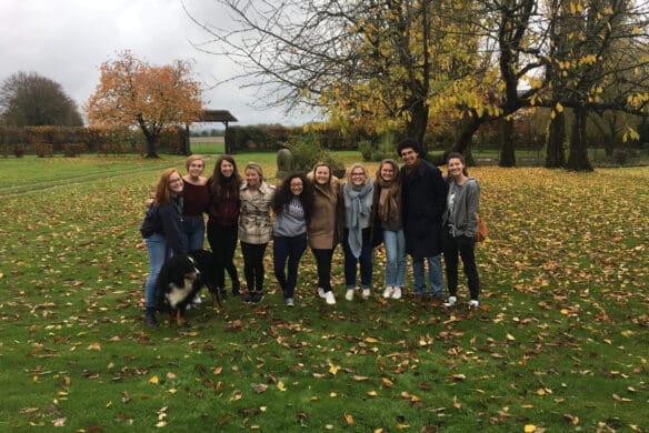 Group of students in the fall