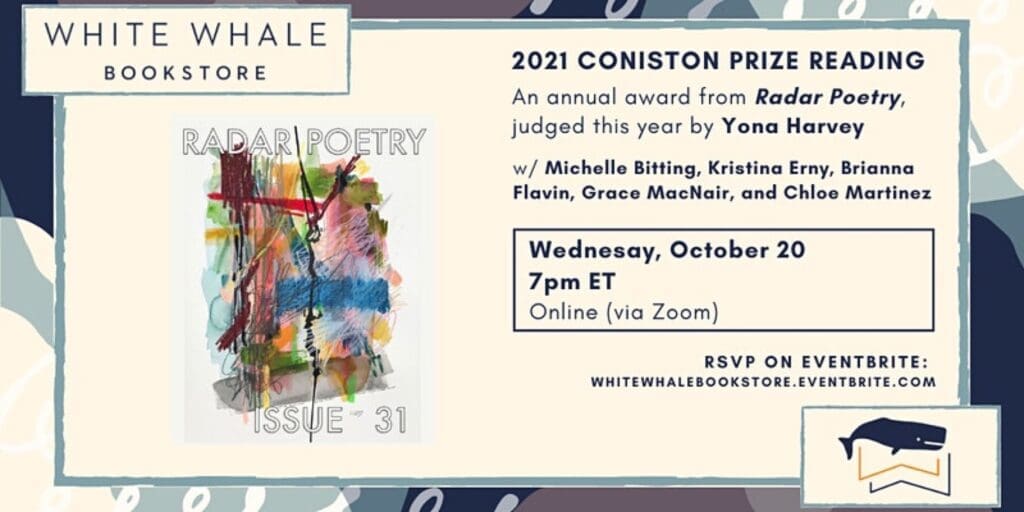 Coniston prize reading event invitation