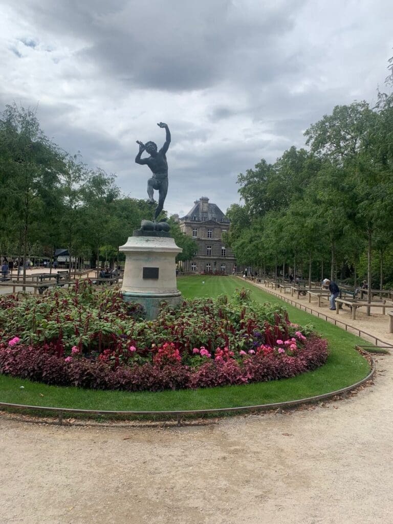 Sculpture in a garden