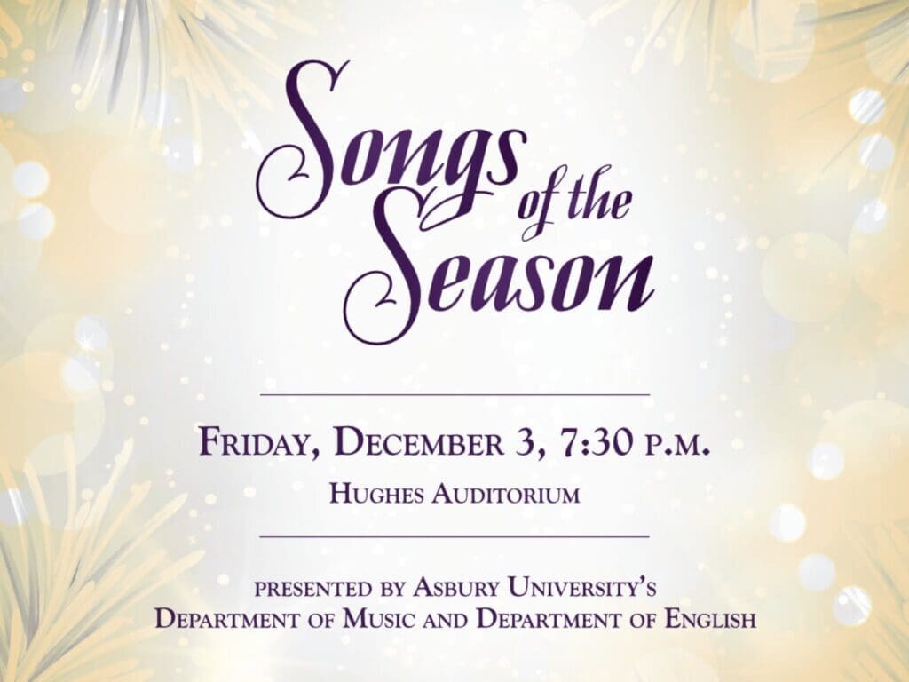 Songs of the Season concert poster