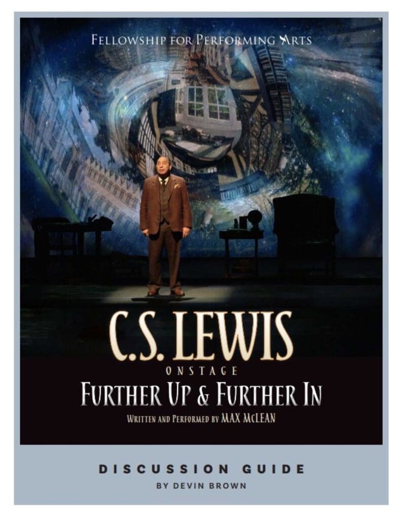 Proudction poster for C.S. Lewis Onstage: Further Up & Further In