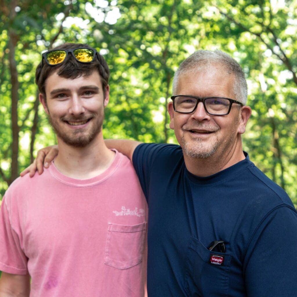 Ewing Wiley ’24 and Dr. Marvin Ruffner