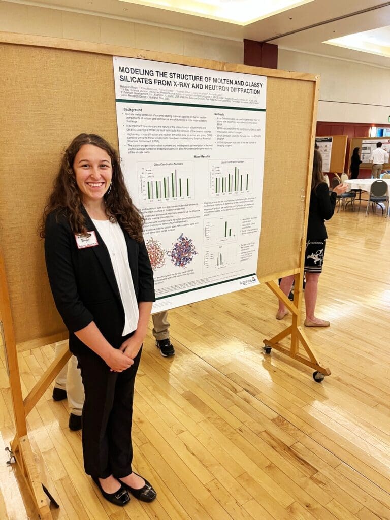 Student presents research at conference