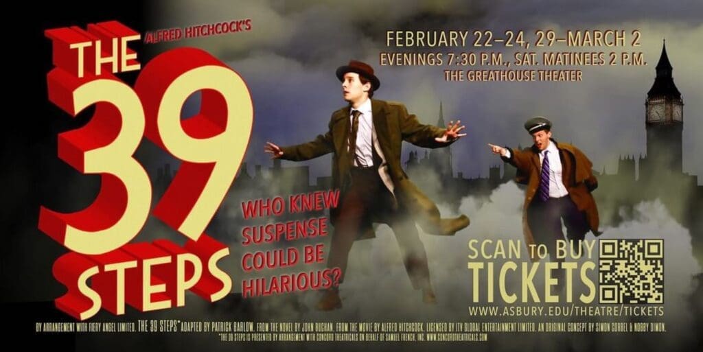 39 Steps Theatre Production poster