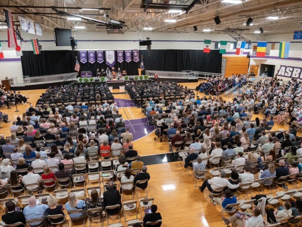 Commencement in the Luce Center Gym